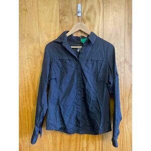 Size Large Columbia Black Women's Long Sleeve Shirt